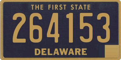 DE license plate 264153