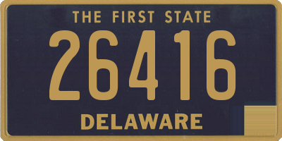 DE license plate 26416