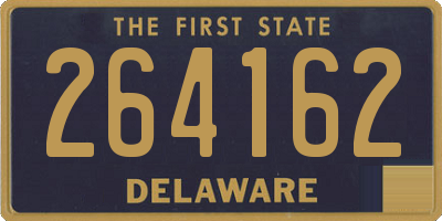 DE license plate 264162