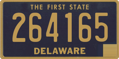 DE license plate 264165
