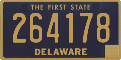 DE license plate 264178