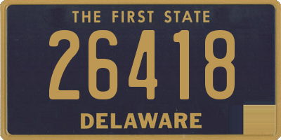 DE license plate 26418