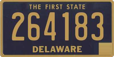 DE license plate 264183