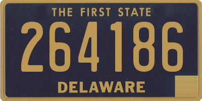 DE license plate 264186