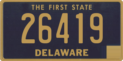 DE license plate 26419