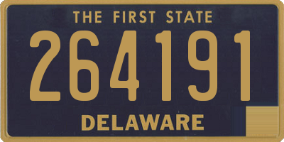 DE license plate 264191