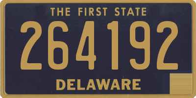 DE license plate 264192