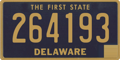 DE license plate 264193