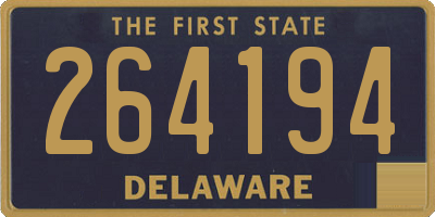 DE license plate 264194