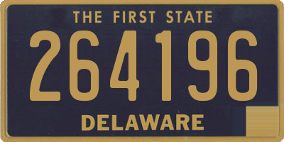 DE license plate 264196