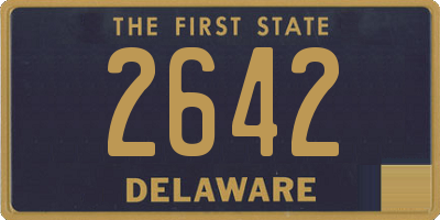 DE license plate 2642