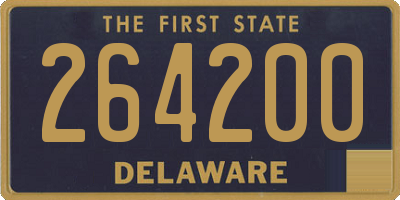 DE license plate 264200