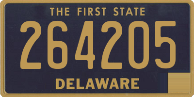 DE license plate 264205