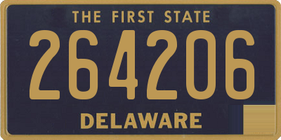 DE license plate 264206