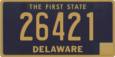 DE license plate 26421