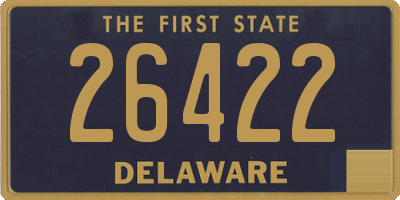 DE license plate 26422