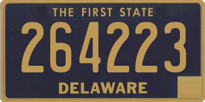 DE license plate 264223