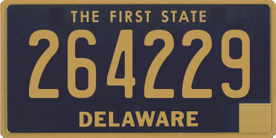 DE license plate 264229