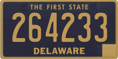 DE license plate 264233