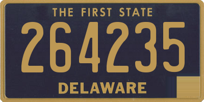 DE license plate 264235