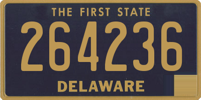 DE license plate 264236