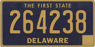 DE license plate 264238