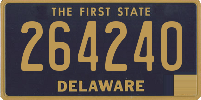 DE license plate 264240