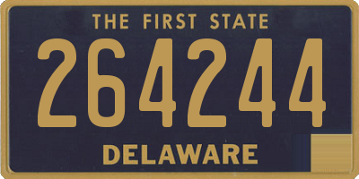 DE license plate 264244