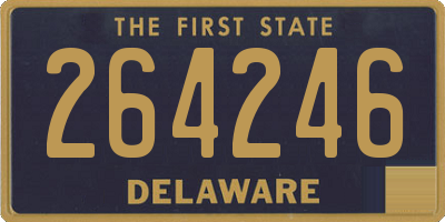 DE license plate 264246