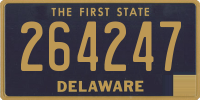 DE license plate 264247