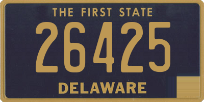 DE license plate 26425