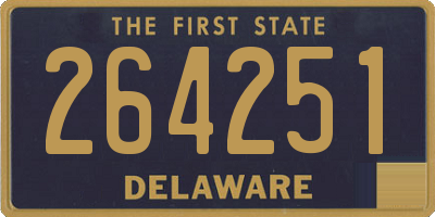 DE license plate 264251