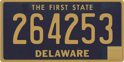 DE license plate 264253