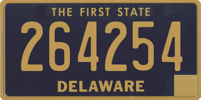 DE license plate 264254