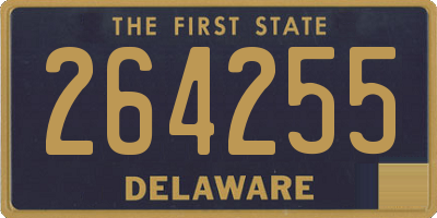 DE license plate 264255