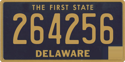 DE license plate 264256