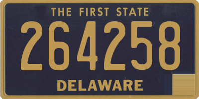 DE license plate 264258