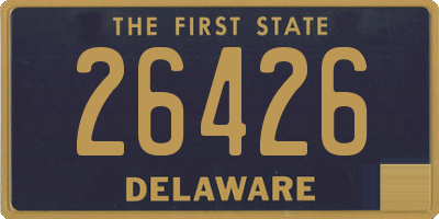 DE license plate 26426