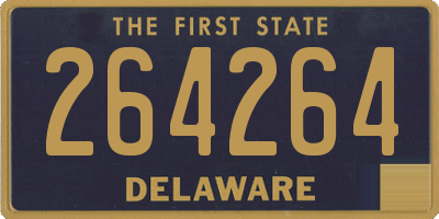 DE license plate 264264