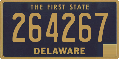 DE license plate 264267