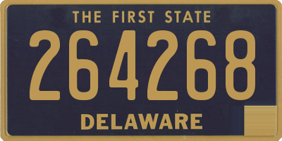 DE license plate 264268