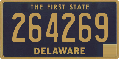 DE license plate 264269