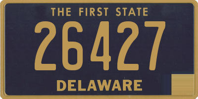 DE license plate 26427