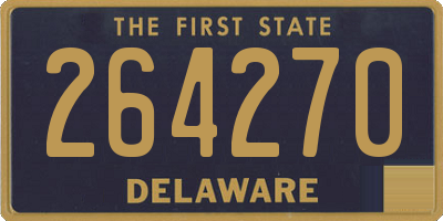 DE license plate 264270