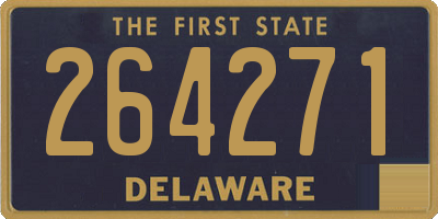 DE license plate 264271