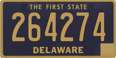DE license plate 264274