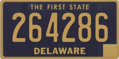 DE license plate 264286