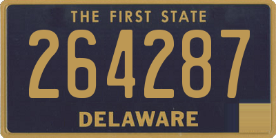 DE license plate 264287