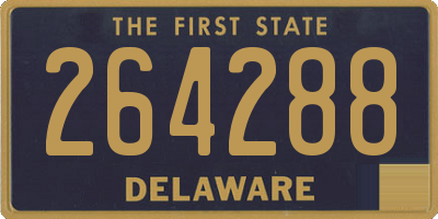 DE license plate 264288