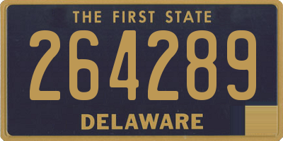 DE license plate 264289